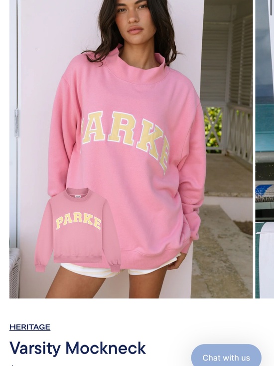 Parke Tops - Parke Varsity Mockneck Sweatshirt